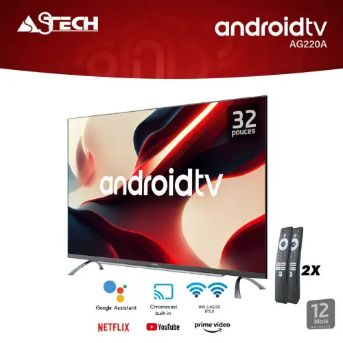 Image TV 32 pouces Astech Smart Android
